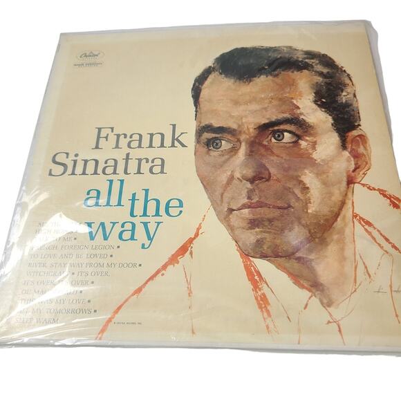 Frank Sinatra All The Way Vinyl Record LP Easy Listening Crooners Old Blue Eyes - Picture 1 of 13